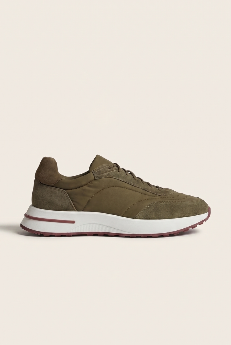 Belluno Leisure Sneaker Black Khaki Green