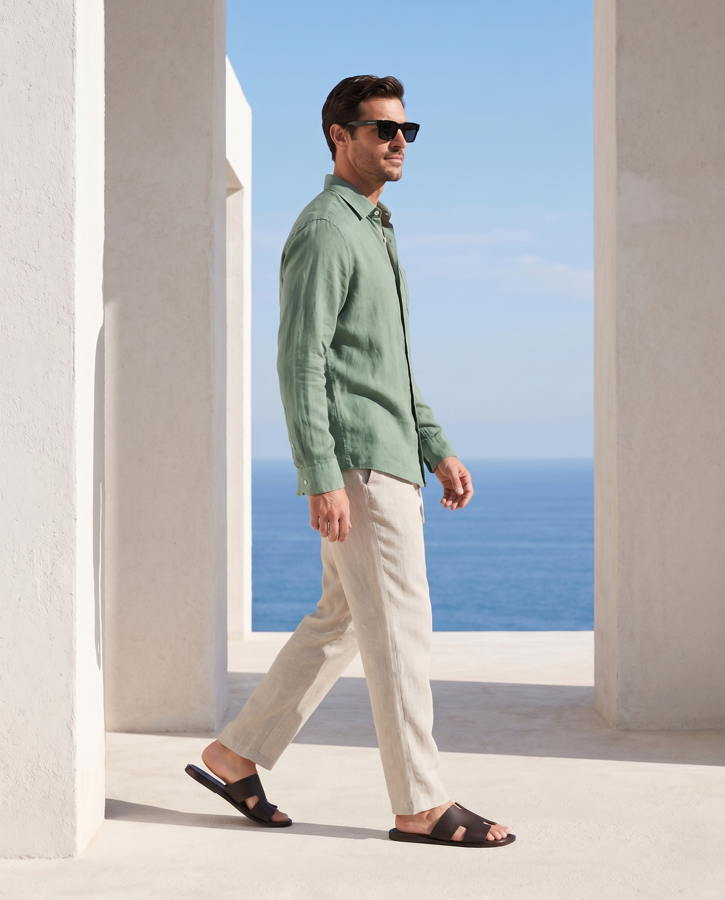 Belluno Rivièra Set - Green/Beige