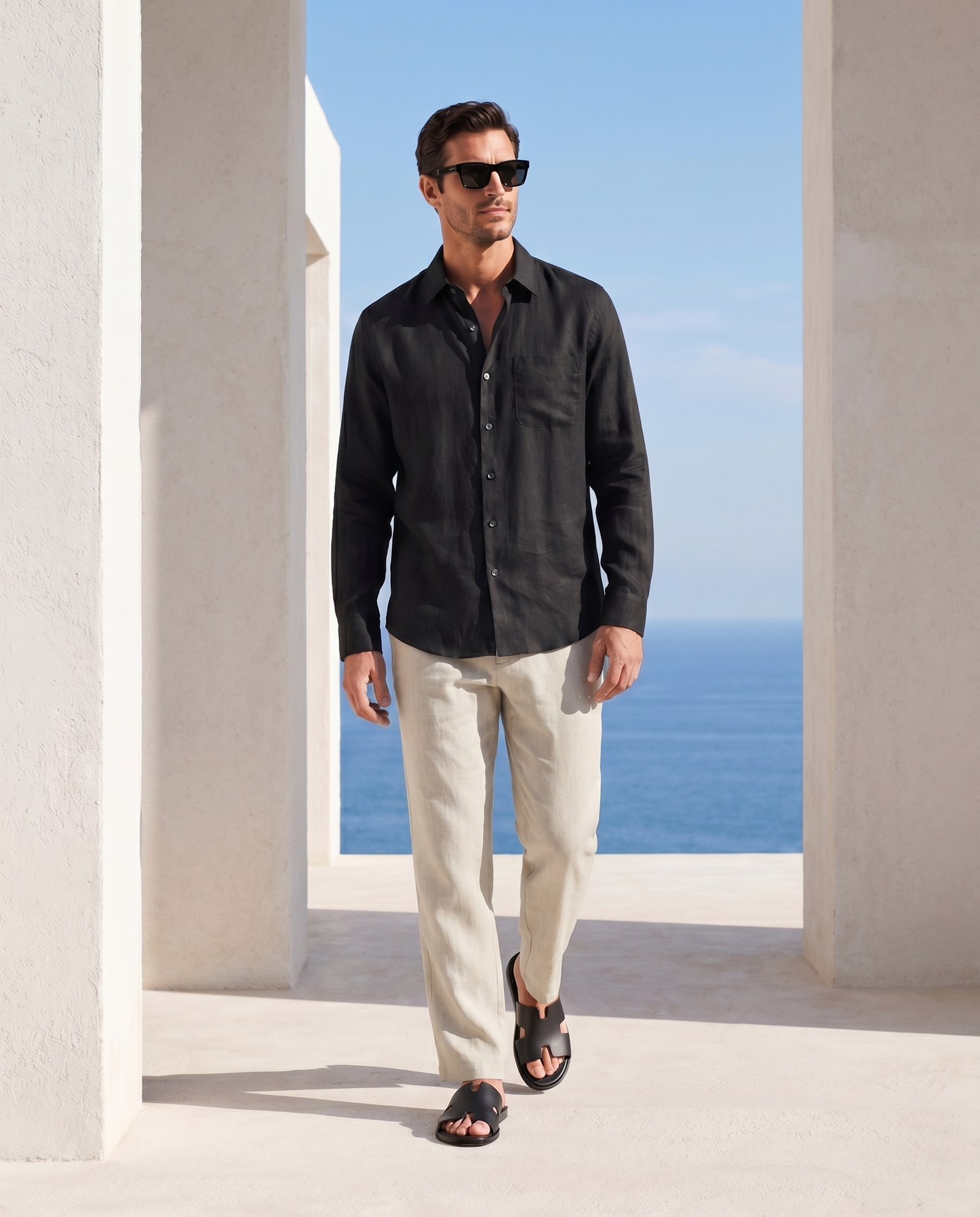 Belluno Rivièra Set - Black/Beige