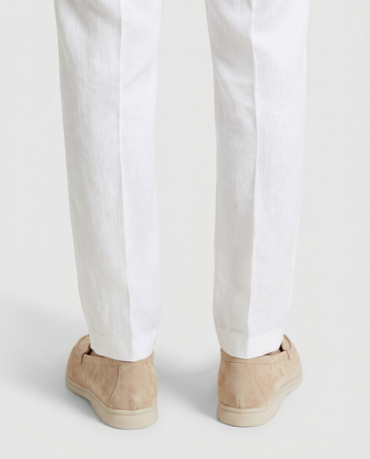 Belluno Suede Loafers - Beige