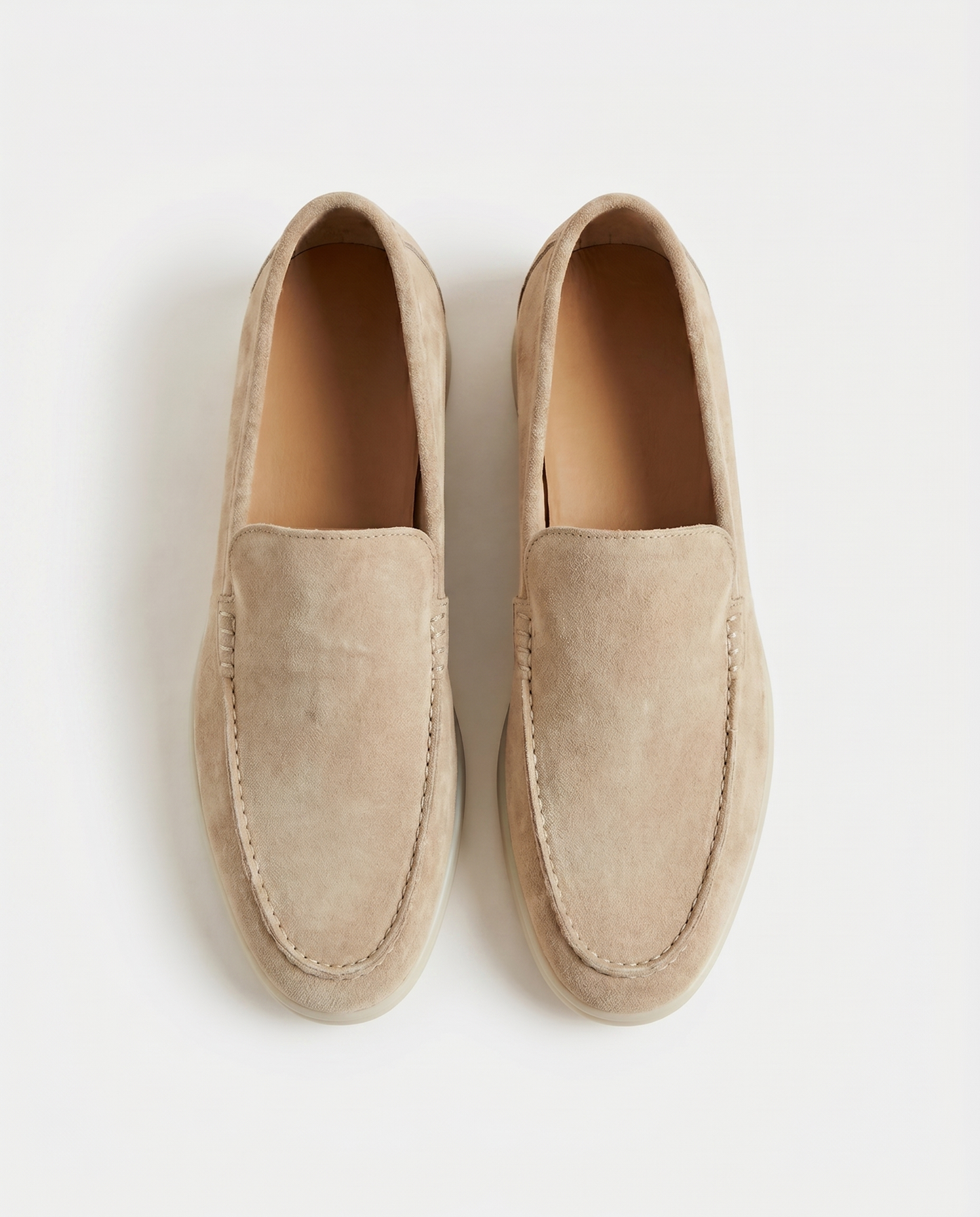 Belluno Suede Loafers - Beige