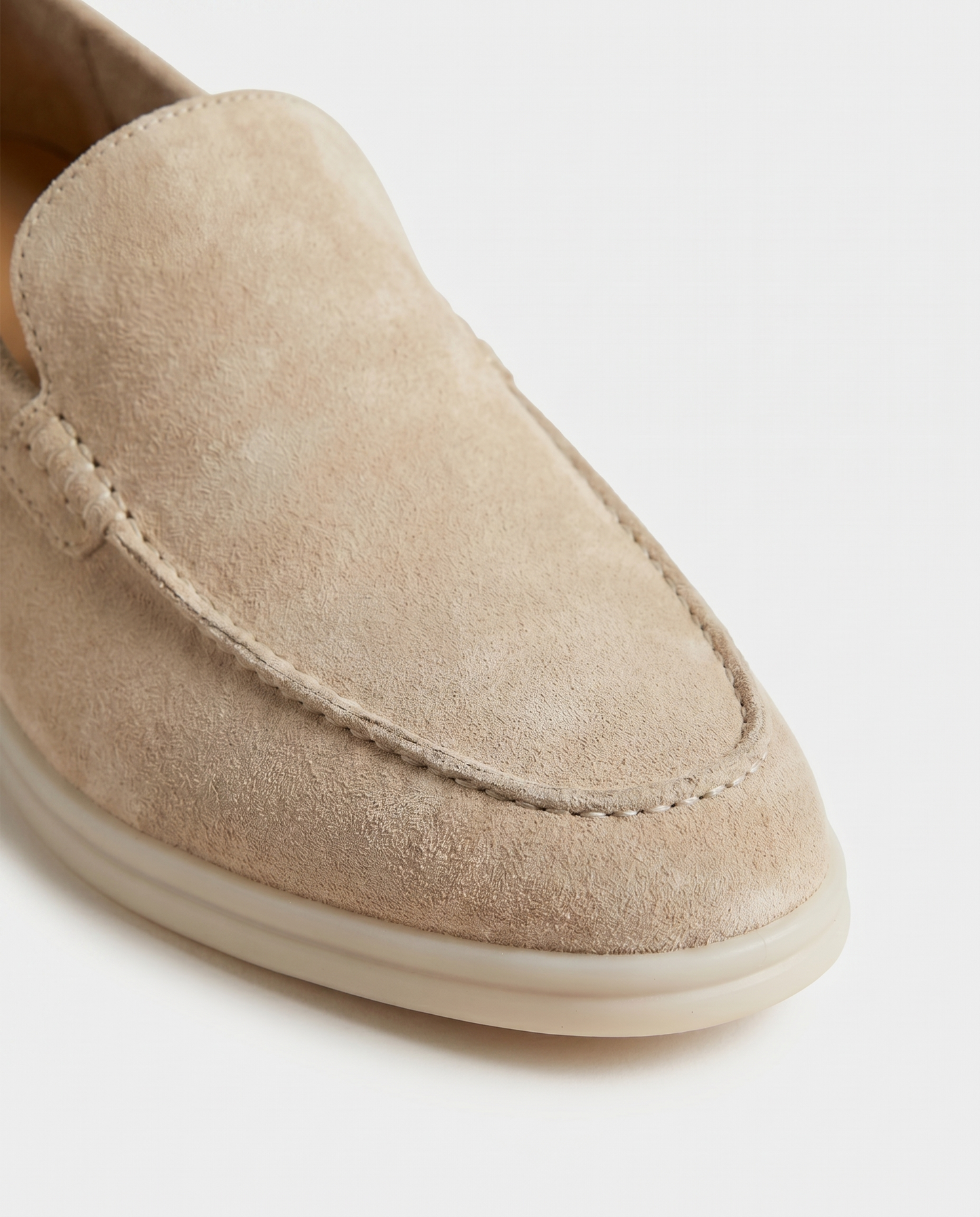 Belluno Suede Loafers - Beige