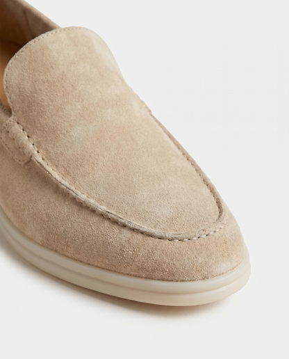 Belluno Suede Loafers - Beige