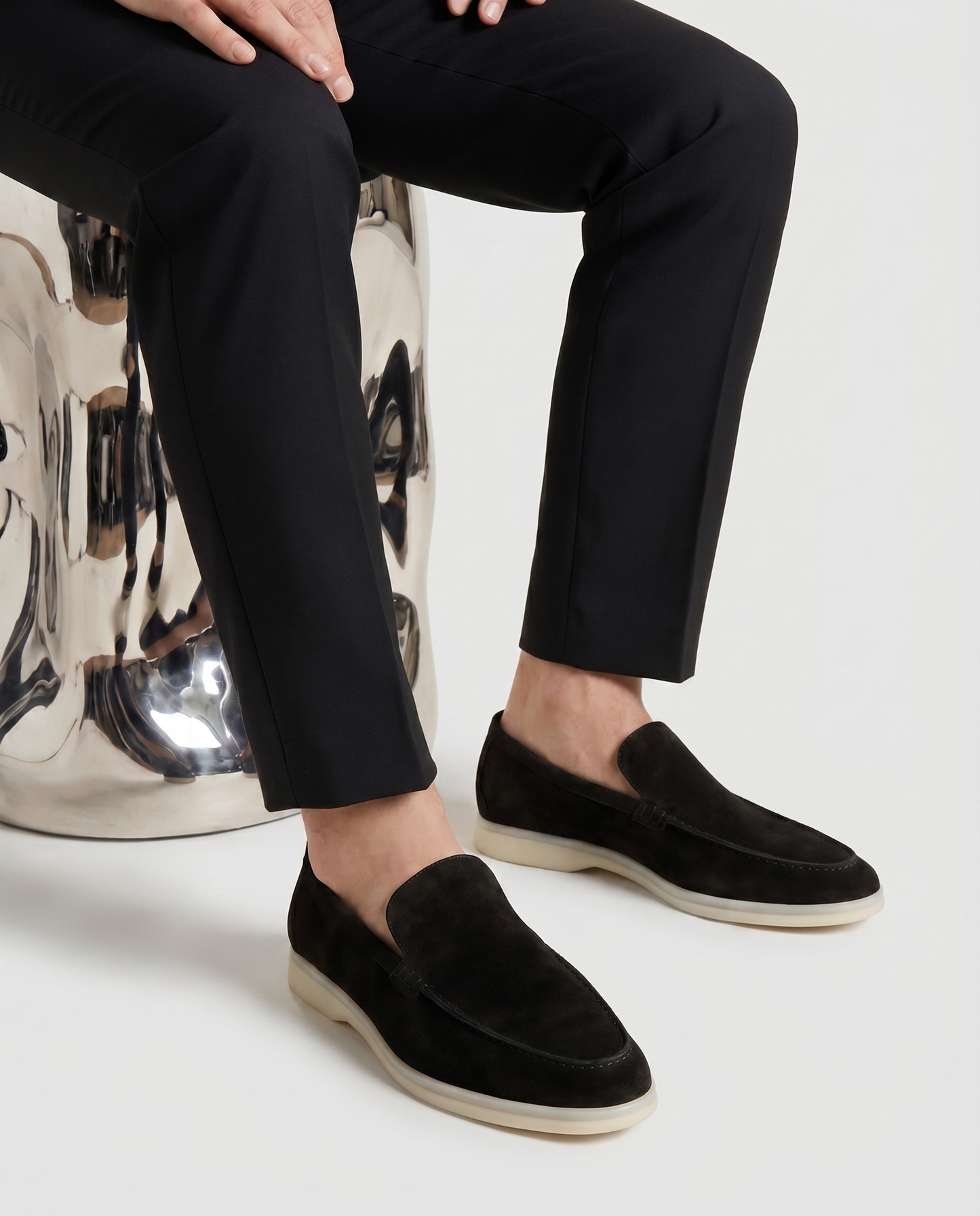 Belluno Suede Loafers - Beige