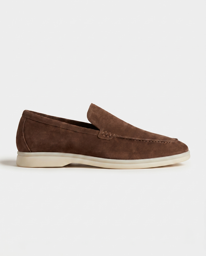 Belluno Suede Loafers - Beige