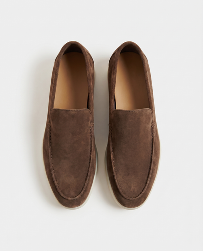 Belluno Suede Loafers - Beige