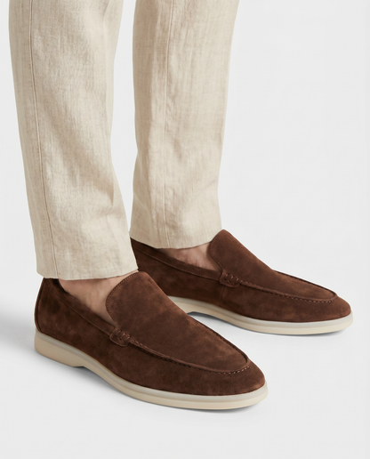 Belluno Suede Loafers - Beige
