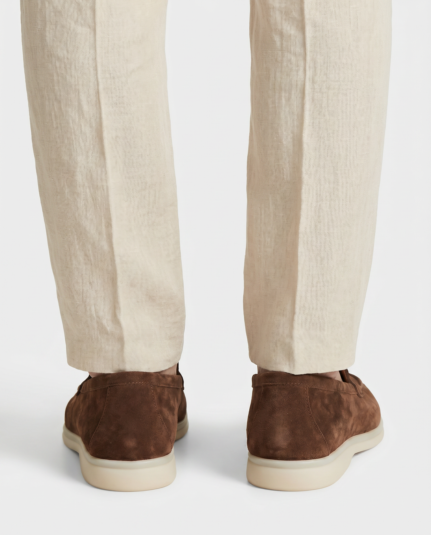 Belluno Suede Loafers - Beige