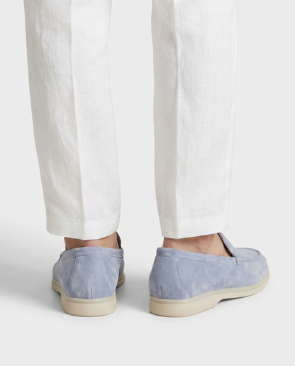 Belluno Suede Loafers - Beige