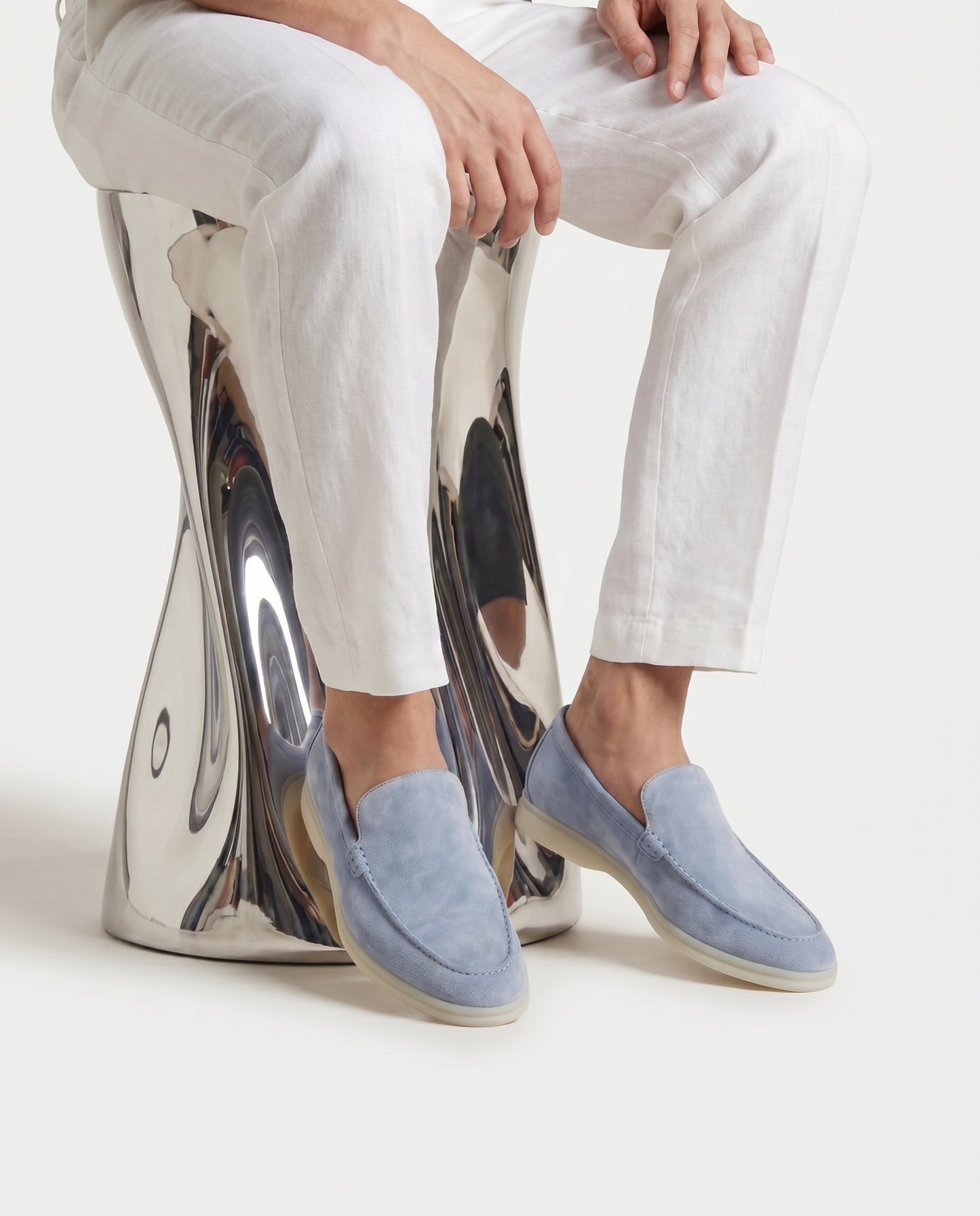 Belluno Suede Loafers - Beige