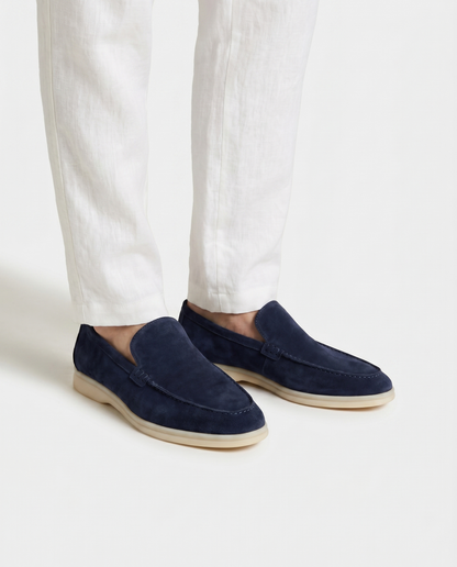 Belluno Suede Loafers - Beige