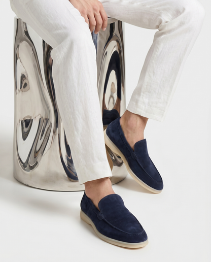 Belluno Suede Loafers - Beige
