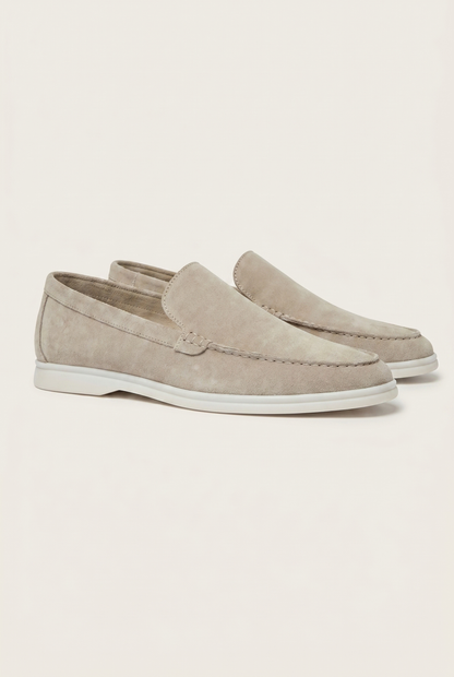 Belluno Classic Suede Loafers Burgundy