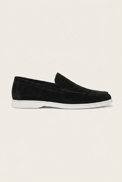 Belluno Classic Suede Loafers Burgundy