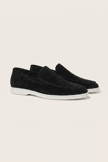 Belluno Classic Suede Loafers Burgundy