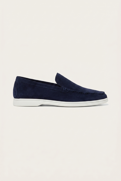 Belluno Classic Suede Loafers Burgundy