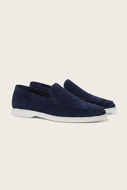 Belluno Classic Suede Loafers Burgundy