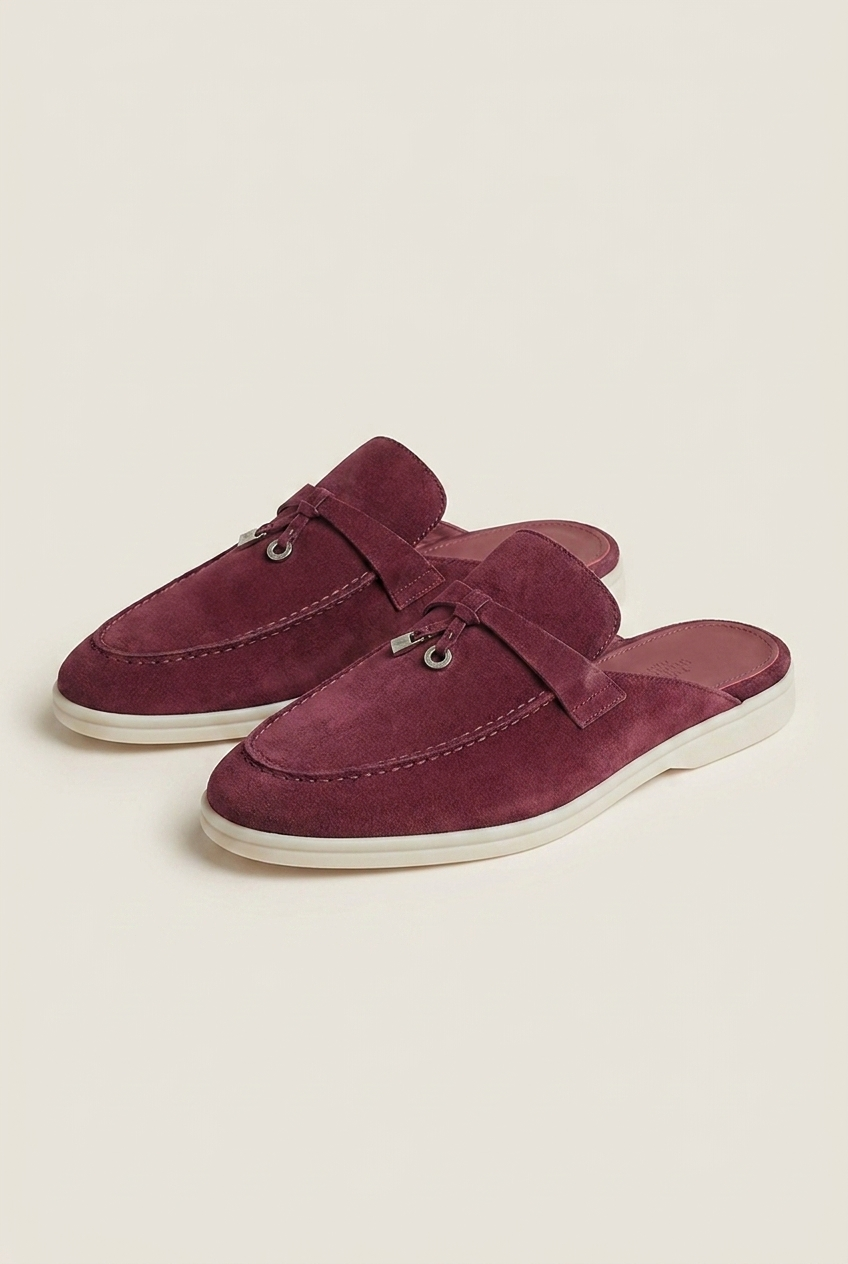 Belluno Women's Suede Mules Navy