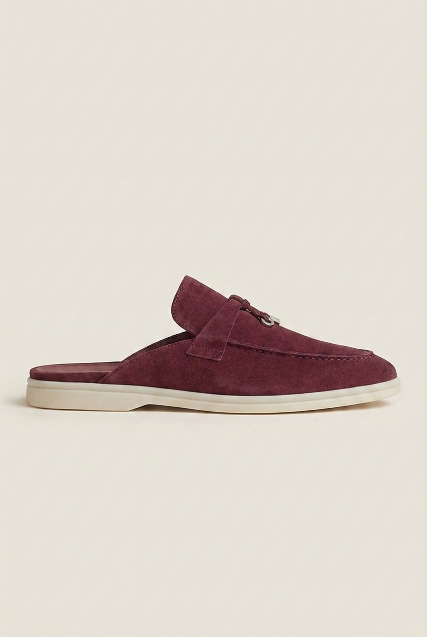 Belluno Women's Suede Mules Navy