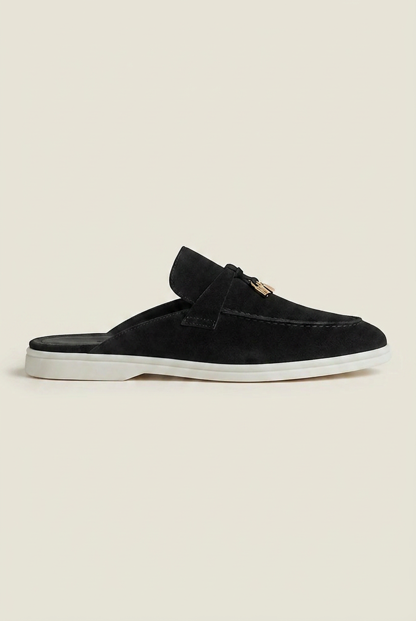 Belluno Women's Suede Mules Navy