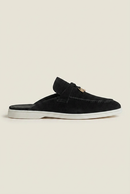Belluno Women's Suede Mules Navy