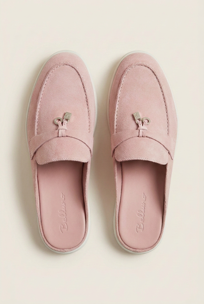 Belluno Women's Suede Mules Navy
