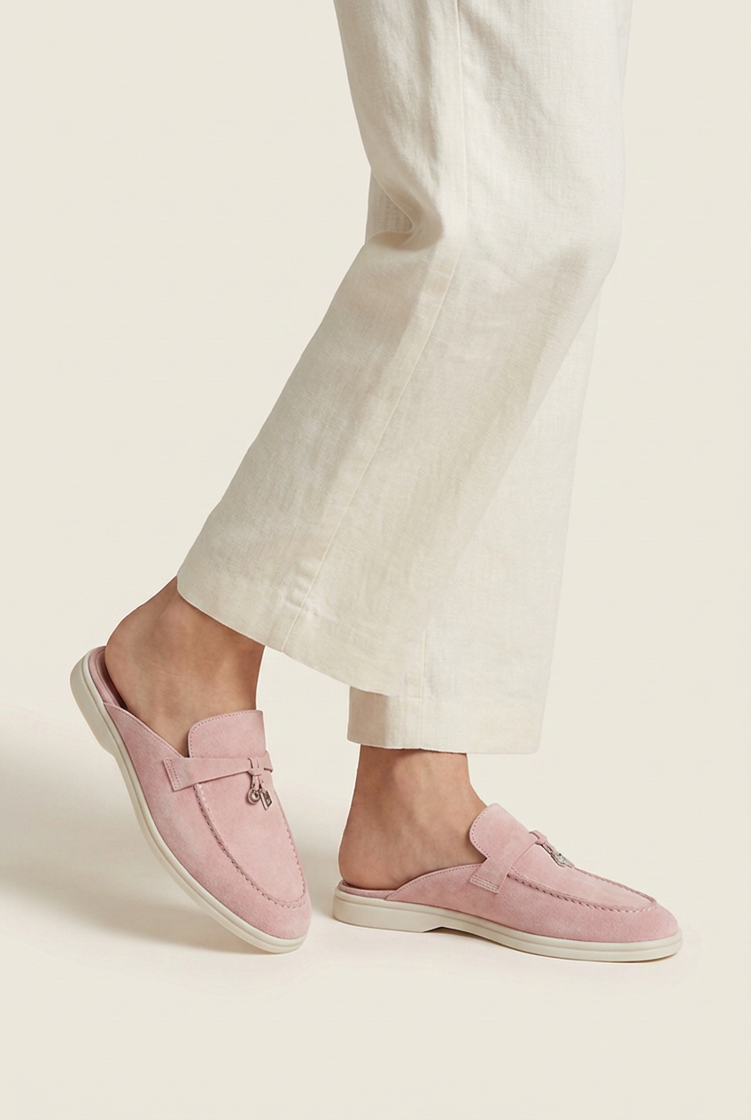 Belluno Women's Suede Mules Navy