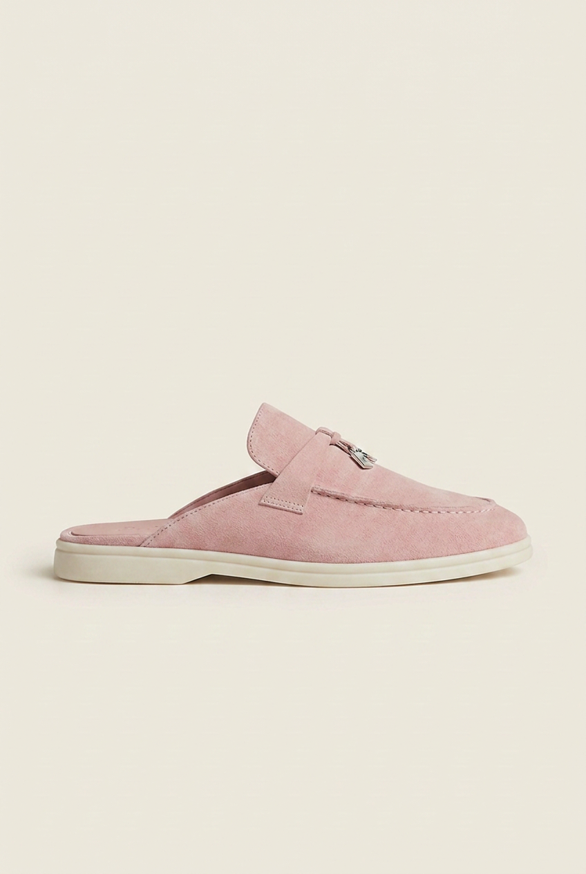 Belluno Women's Suede Mules Navy