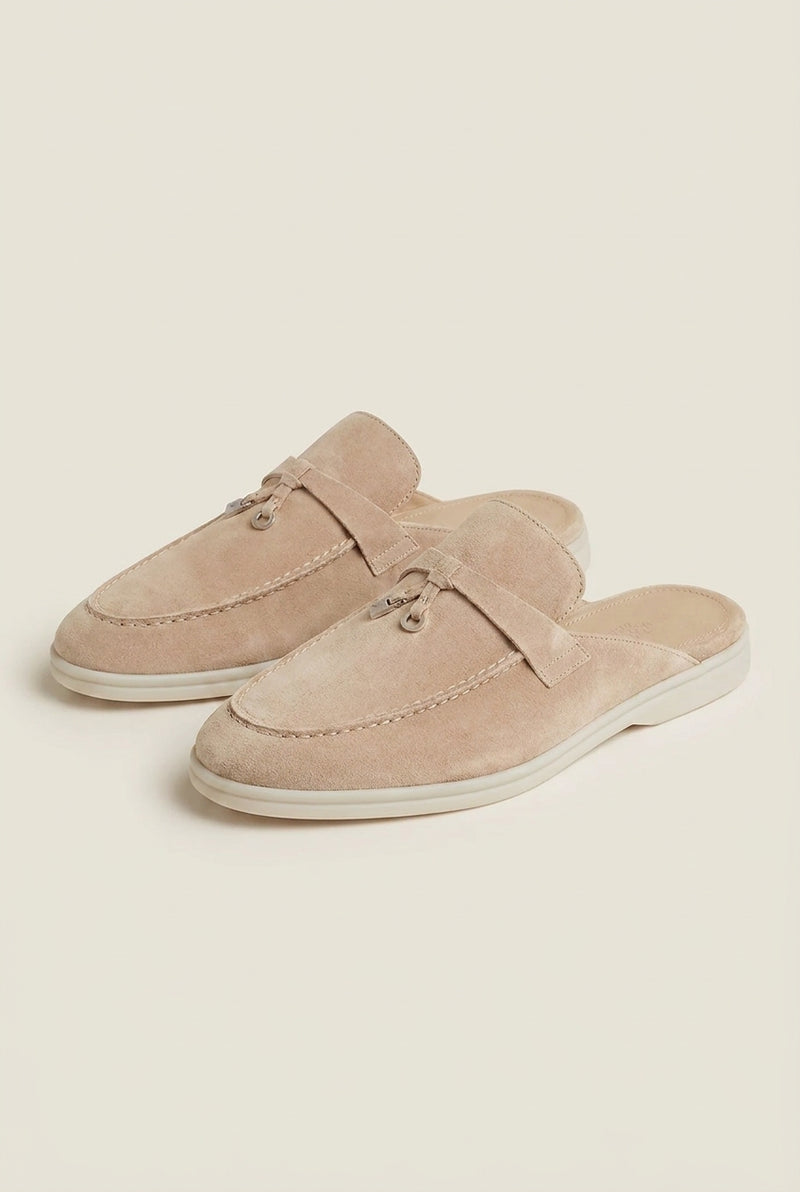 Belluno Women's Suede Mules Sand