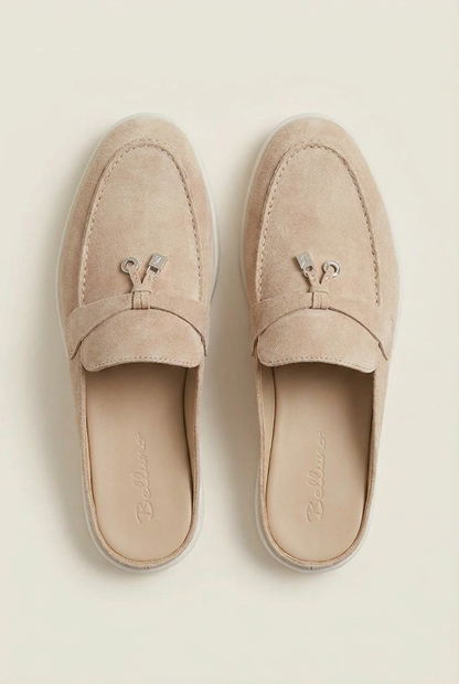 Belluno Women's Suede Mules Navy