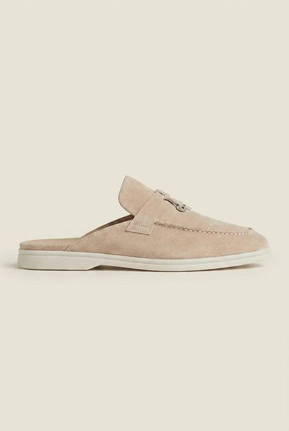 Belluno Women's Suede Mules Navy