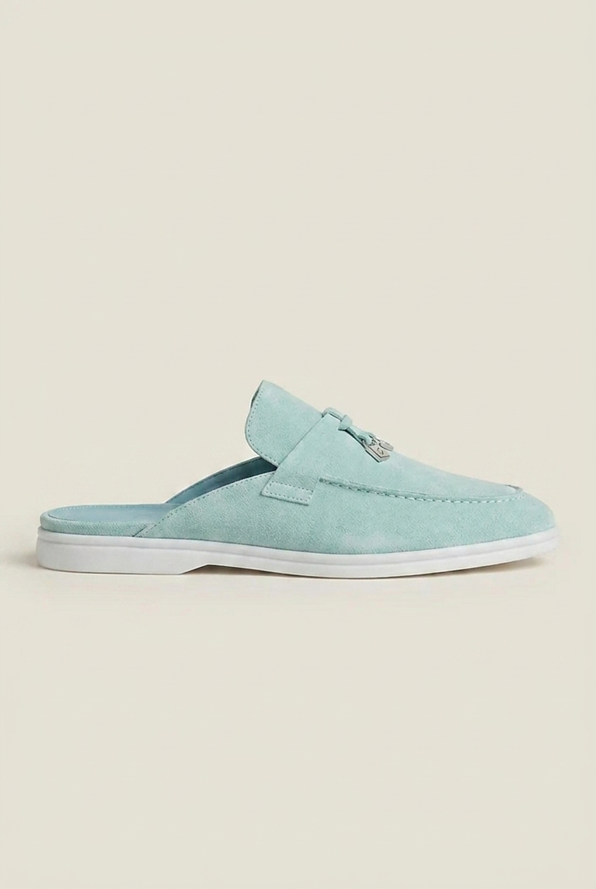 Belluno Women's Suede Mules Navy