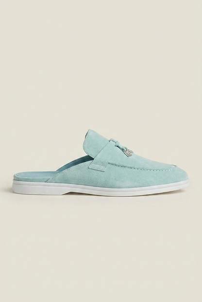 Belluno Women's Suede Mules Navy