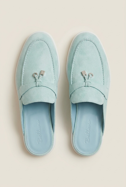 Belluno Women's Suede Mules Navy