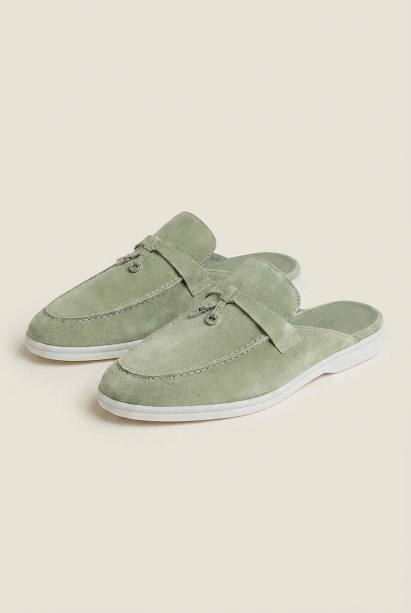 Belluno Women's Suede Mules Navy