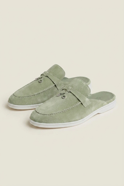 Belluno Women's Suede Mules Navy
