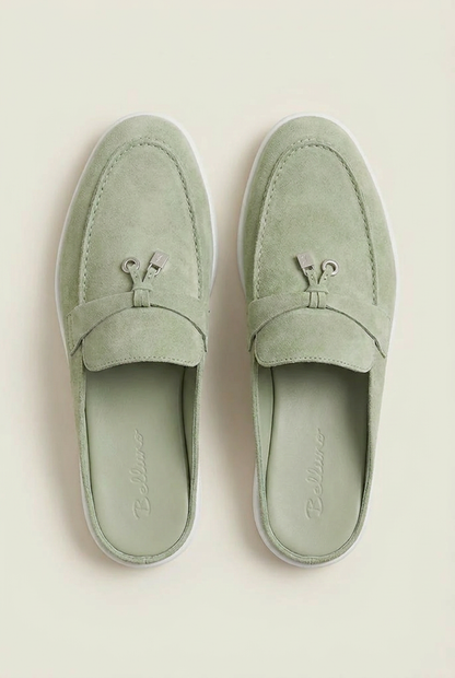Belluno Women's Suede Mules Navy
