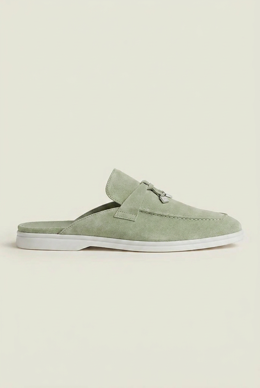 Belluno Women's Suede Mules Navy