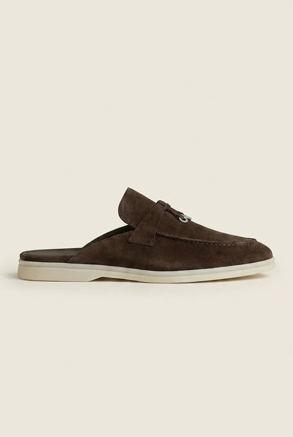 Belluno Women's Suede Mules Navy