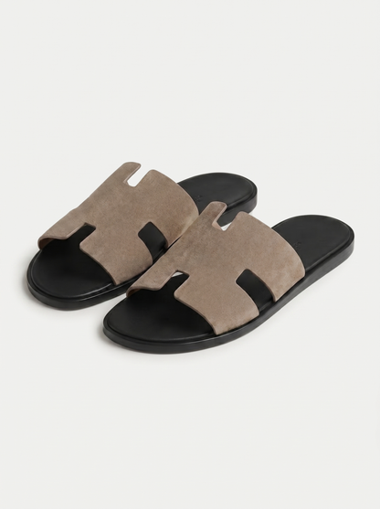 Belluno Suede Sandals Taupe