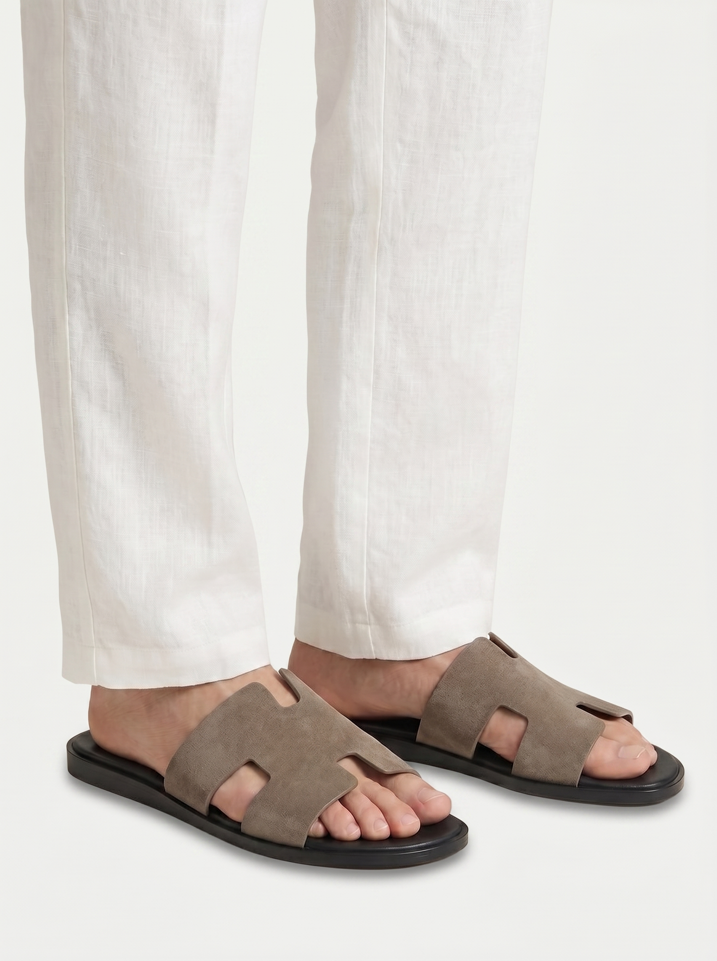 Belluno Suede Sandals Taupe