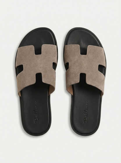 Belluno Suede Sandals Taupe