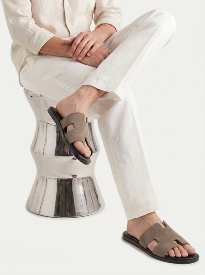 Belluno Suede Sandals Taupe