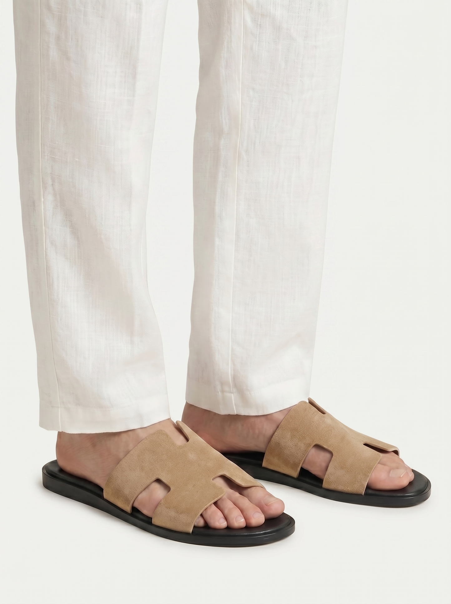 Belluno Suede Sandals Taupe