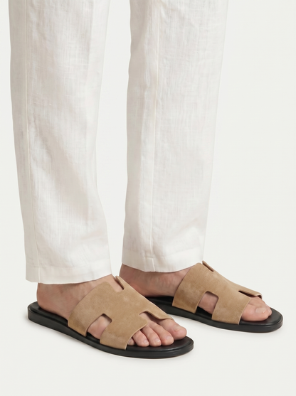 Belluno Suede Sandals Taupe