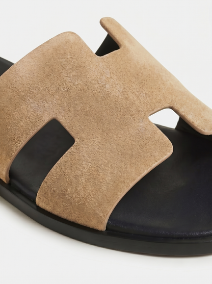 Belluno Suede Sandals Taupe