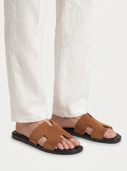 Belluno Suede Sandals Taupe