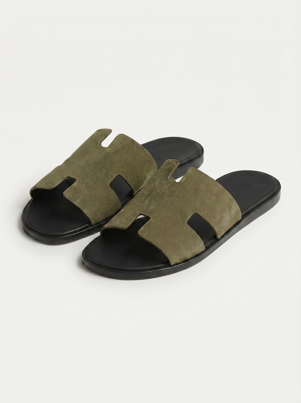 Belluno Suede Sandals Olive