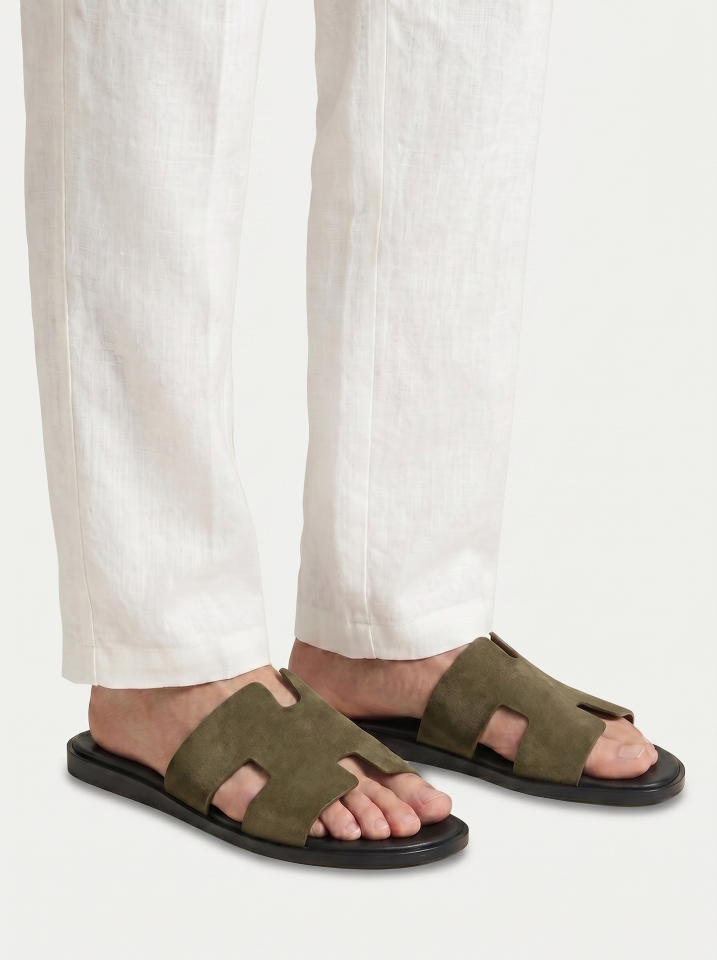 Belluno Suede Sandals Taupe