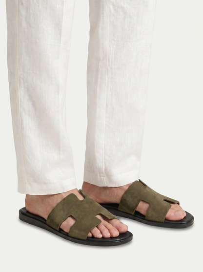 Belluno Suede Sandals Taupe